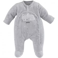 Pyjama chaud gris Chat (6 mois)  par Sucre d'orge
