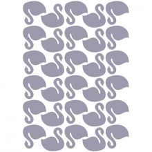 Stickers cygnes lavande (29,7 x 42 cm)  par Lilipinso