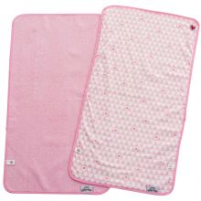 Lot de 2 serviettes de matelas à langer coeur rose (35 x 65 cm)  par BabyToLove