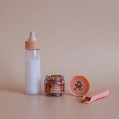 Coffret repas petit pot et biberon magiques pour poupée Pain d'épices