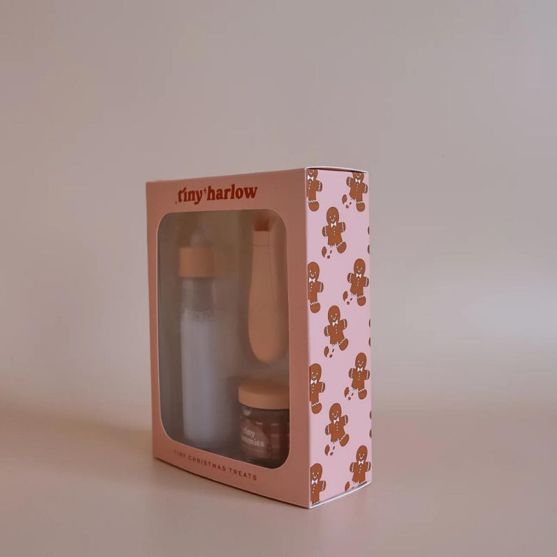 Coffret repas petit pot et biberon magiques pour poupée Pain d'épices Tiny Harlow Packaging 4