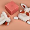 Doudou Lapin Bonbon terracotta (25 cm) Doudou et Compagnie Ambiance 2