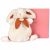 Variation Blanc, Rose du produit Doudou Lapin Bonbon terracotta (25 cm) de la marque Doudou et Compagnie