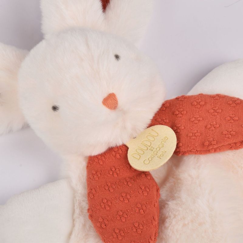 Doudou Lapin Bonbon terracotta (25 cm) Doudou et Compagnie Ambiance 5
