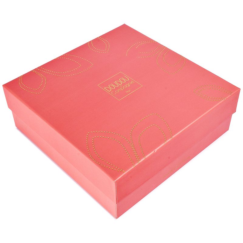 Doudou Lapin Bonbon terracotta (25 cm) Doudou et Compagnie Packaging 7