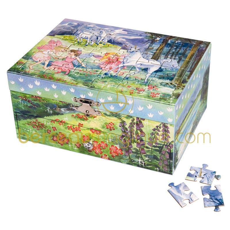 Coffret à bijoux enfants puzzle Trousselier