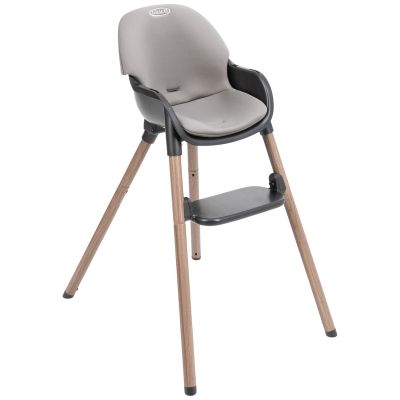 Chaise haute évolutive Presti Steeple Gray