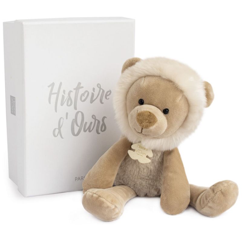 Coffret peluche Lion Sweety chou Copains câlins (30 cm) Histoire d'Ours