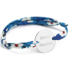 Bracelet cordon liberty Family personnalisable (argent 925°) - Petits trésors