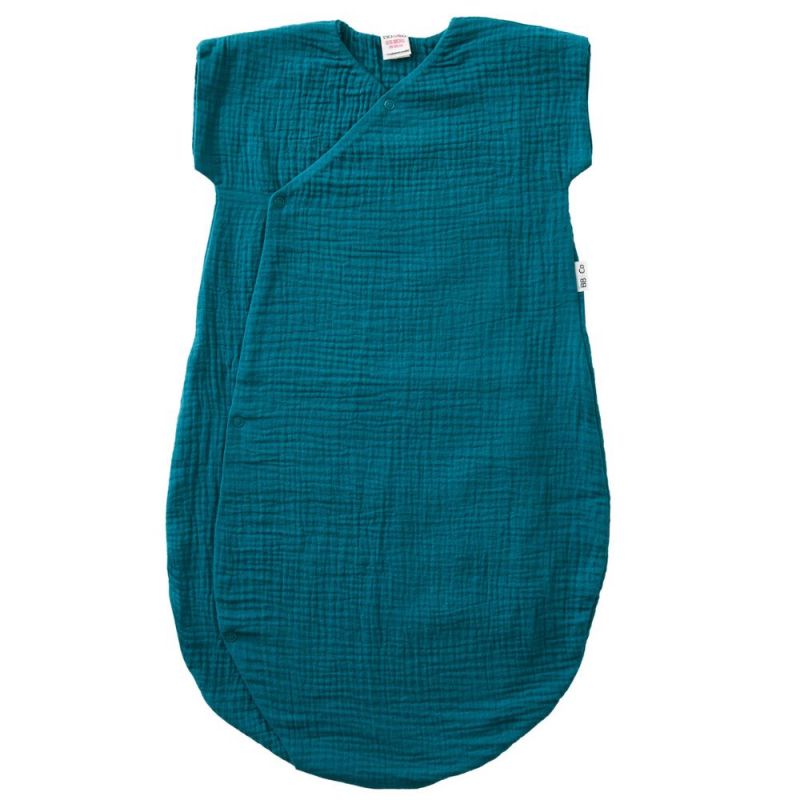 Gigoteuse été double gaze vert paon TOG 1,6 (70 cm) BB & Co