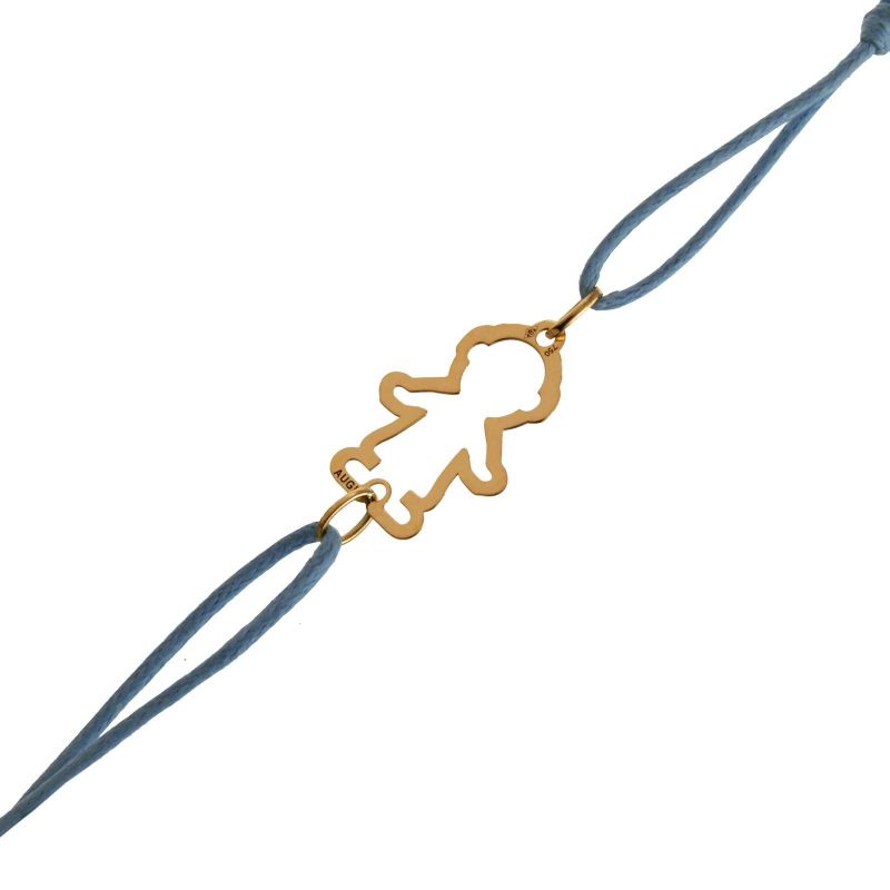Bracelet cordon petit garçon ajouré (or jaune) Maison Augis