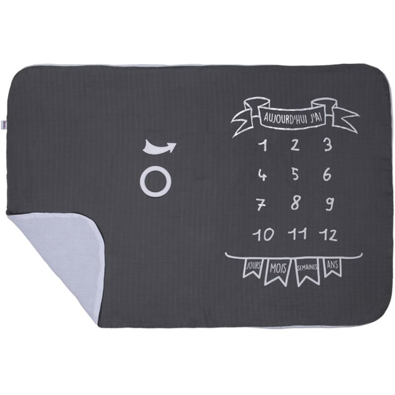 Tapis photo gris et blanc (110 x 75 cm) BB & Co