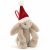 Variation Beige, rouge, blanc du produit Lapin de Noël à suspendre (13 cm) de la marque Jellycat