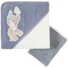 Set de bain serviette et gant Bao et Wapi (75 x 75 cm)  par Noukie's