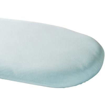 Drap housse en coton bio Bleu céladon pour landau (72 x 33 cm)