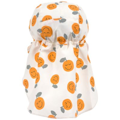Casquette protège nuque anti-UV Orange (1-3 ans)