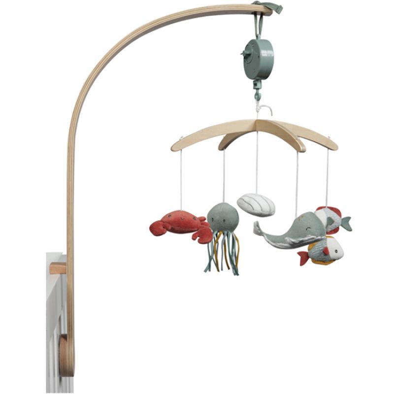 Mobile musical en bois Ocean mint Little Dutch