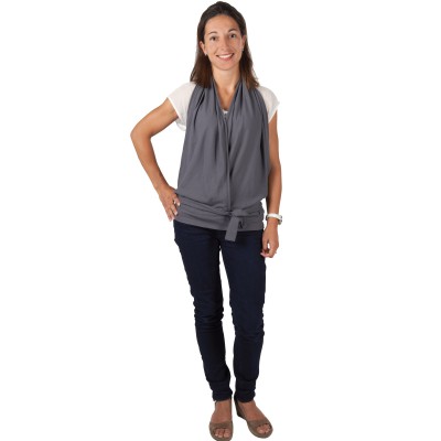 Top d'allaitement gris anthracite Candide