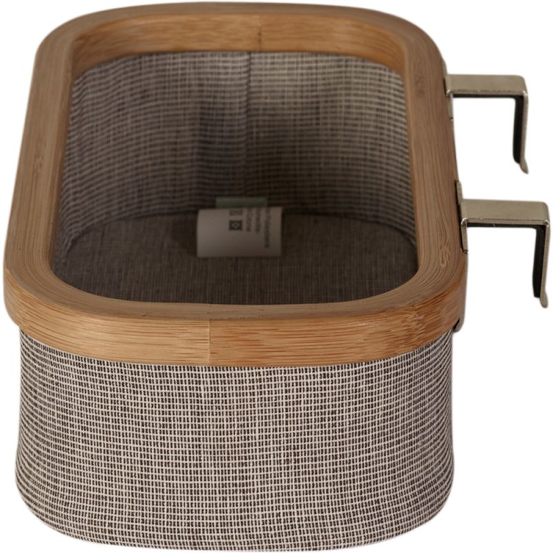 Panier lingettes à suspendre pour table à langer Gris-Naturel Quax