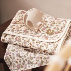 Couverture en coton Retro Flowers (75 x 100 cm)