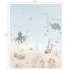 Papier peint panoramique Fonds marins pieuvre et tortue (2m x 248 cm)  Lilipinso Produit 8