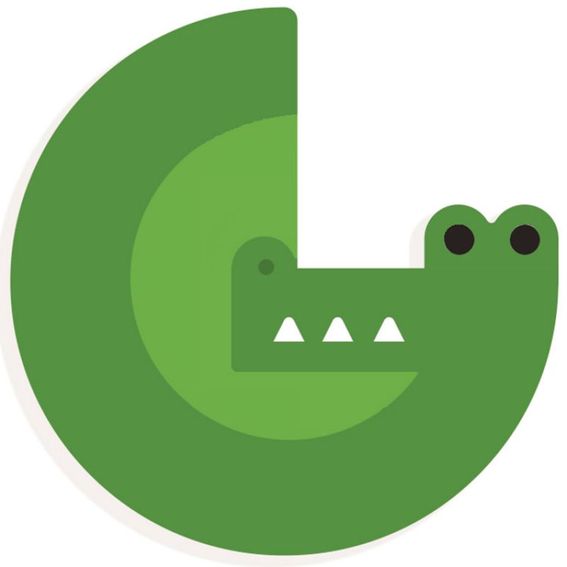 Lettre décorative crocodile G Djeco