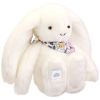Peluche Lapin Fleurette Blanc (25 cm) Doudou et Compagnie Produit 6