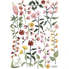 Planche de stickers A3 fleurs Queyran