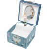 Boîte à bijoux musicale Lac des Cygnes bleue  par Trousselier