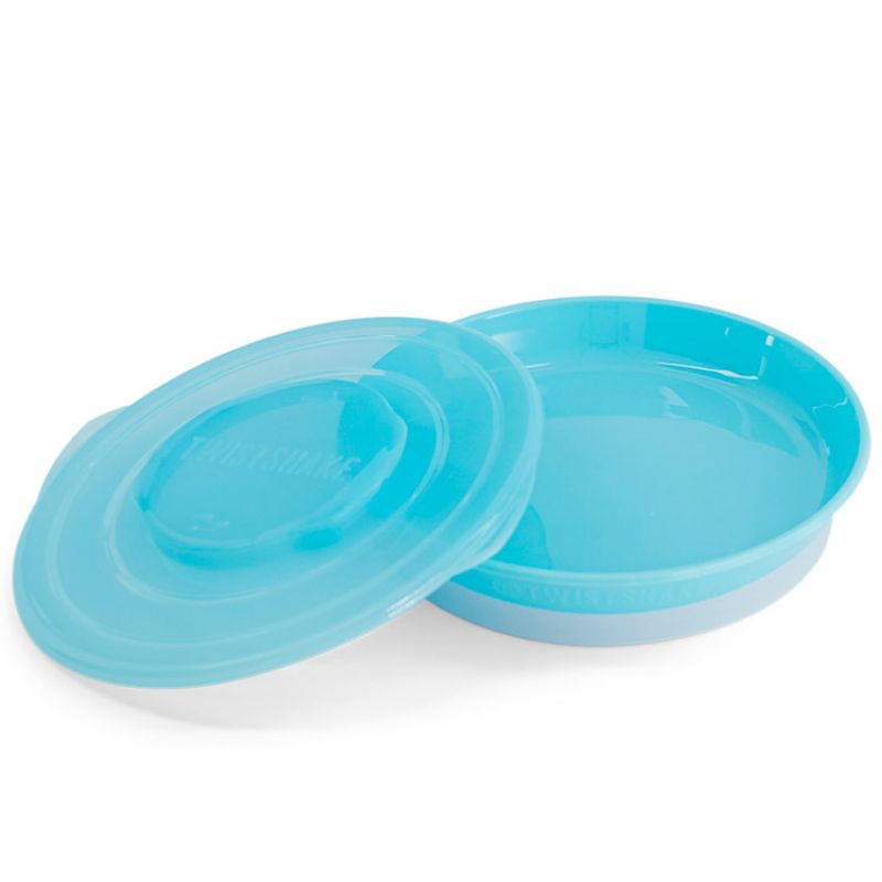 Assiette plate bleu pastel Twistshake