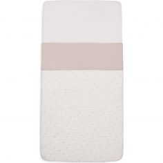 Drap de berceau en coton Slub Nougat (75 x 100 cm) - Jollein