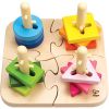 Puzzle et jeu à encastrer boutons créatifs - Reconditionné - Hape