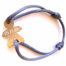 Bracelet cordon petit garçon 17 mm (or jaune 750°)  par Loupidou