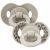 Variation Ecru, gris du produit Lot de 2 sucettes symétriques en silicone Binky Leopard (3 mois et +) de la marque Elodie Details