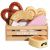 Variation Multicolore du produit Cagette de pâtisseries et viennoiseries en bois FSC de la marque Le Toy Van