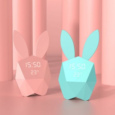 Réveil connecté lapin Cutie Clock Pink
