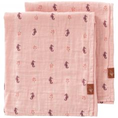 Lot de 2 langes Seahorse (70 x 60 cm) - Fresk