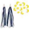 Lot de 2 décorations pour guidon vélo enfant Dark Blue Glitter - Konges Slojd