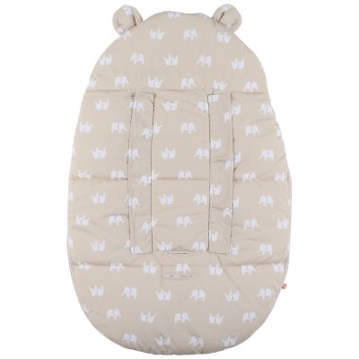 Chancelière déperlante en sherpa beige