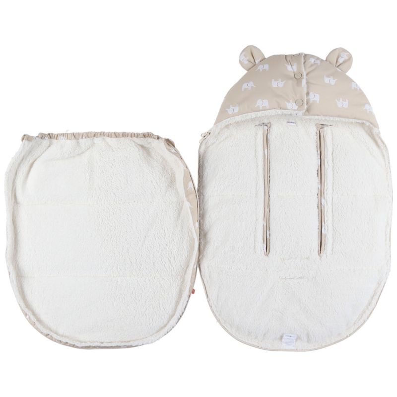 Chancelière déperlante en sherpa beige Noukie's Produit 3