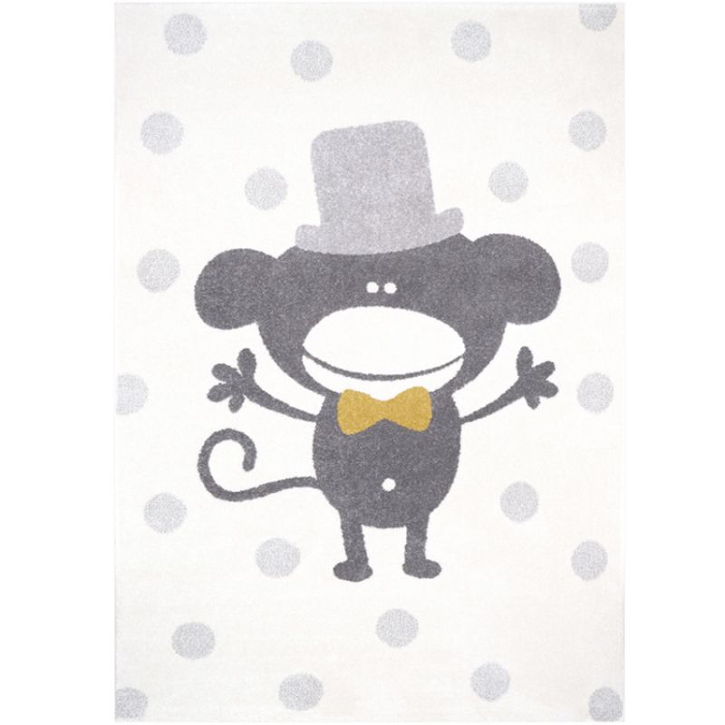 Tapis rectangulaire singe Polka Monkey (120 x 170 cm) Nattiot