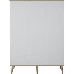 Armoire 3 portes Flow XL White-Oak - Quax