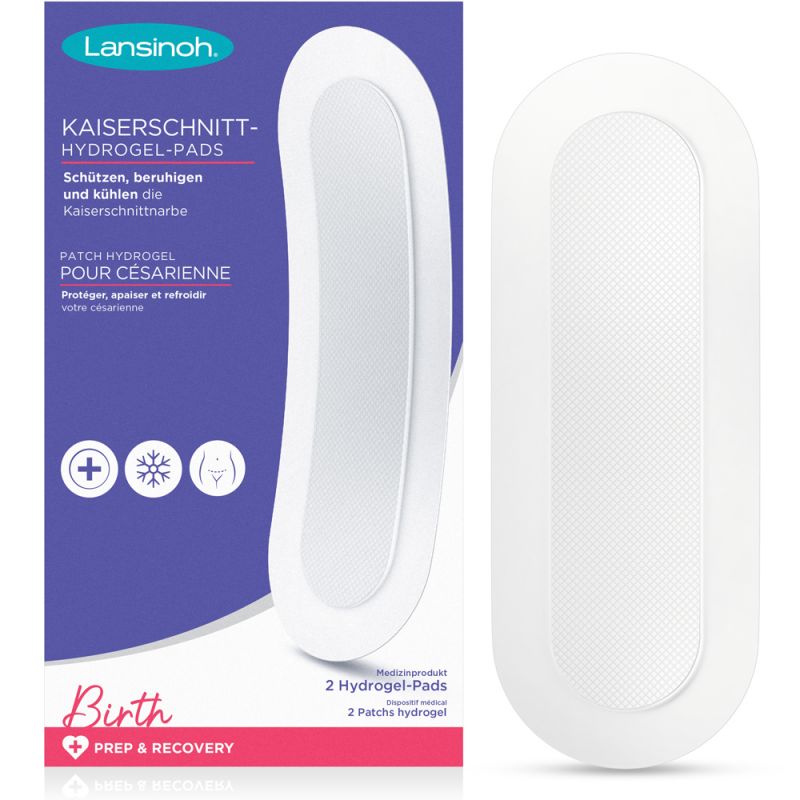 Lot de 2 patchs hydrogel pour césarienne Lansinoh Produit 1 grande taille