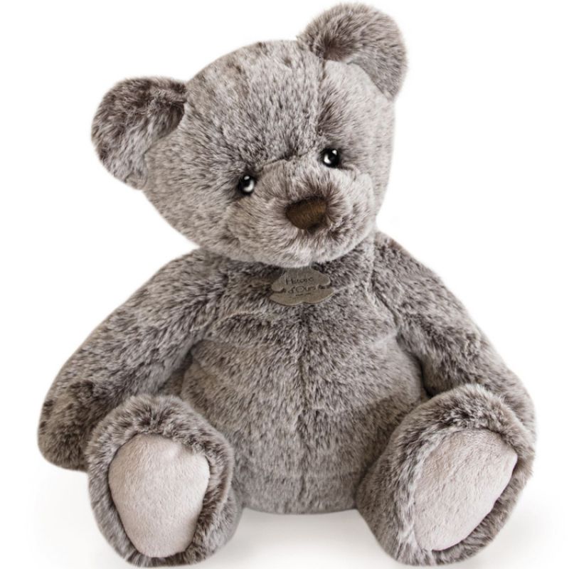 Peluche gris cendré Ours Mousse (40 cm) Histoire d'Ours