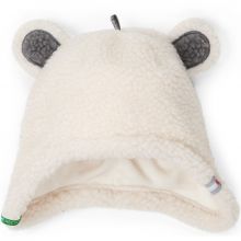 Bonnet hiver ours blanc Teddy (3-6 mois)  par Lodger