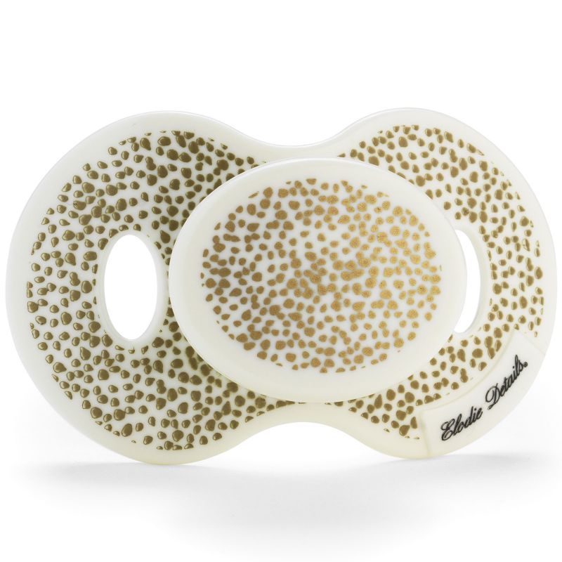 Sucette physiologique en silicone Gold Shimmer (3 mois et +) Elodie Details