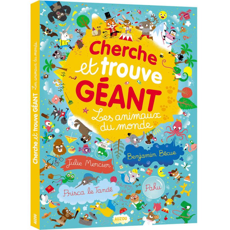 Livre Cherche et trouve géant - Les animaux du monde Auzou Editions