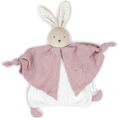 Doudou plat Petit pas lapinou rose Kaloo