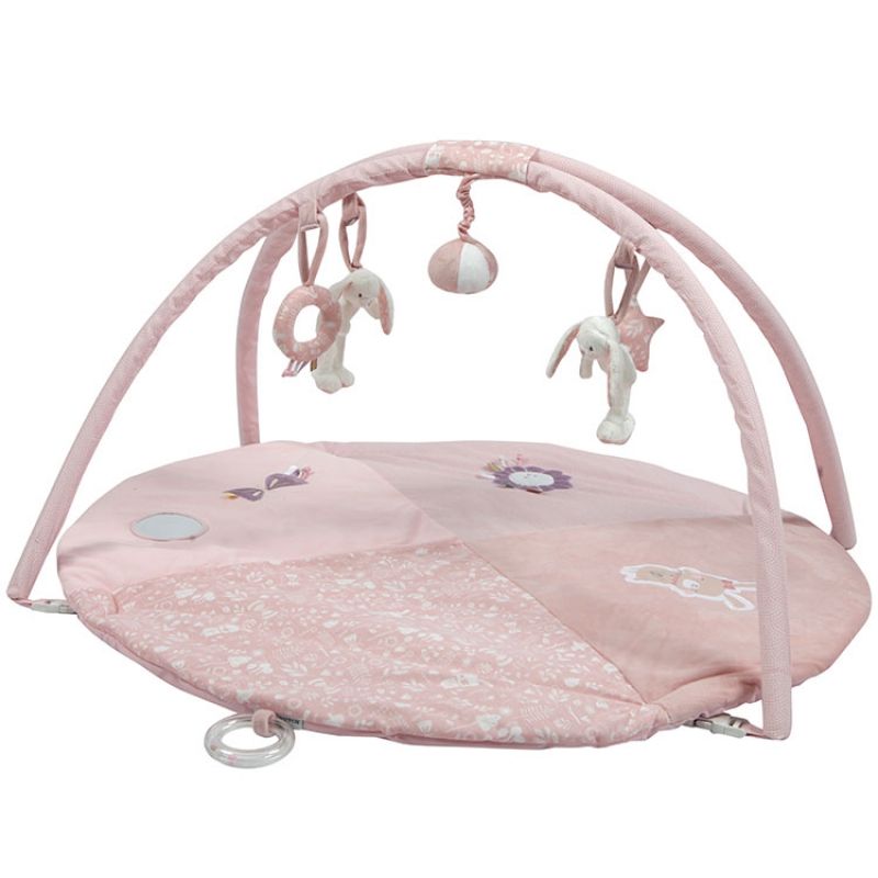 Tapis d'éveil avec arches lapin rond Adventure pink (86 x 44 cm) Little Dutch