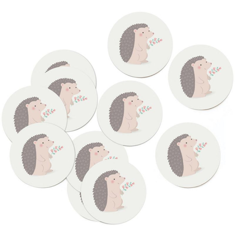 Lot de 10 autocollants Hérisson Zü
